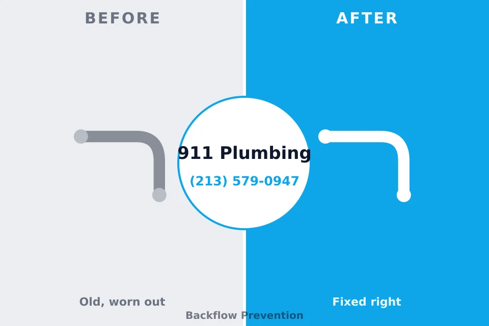 Before and after: plumbing repair Morganville, NJ